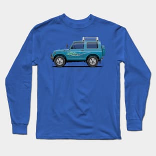 Jimny JA11 SJ410 Blue - Side Long Sleeve T-Shirt